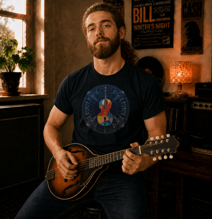 Violin Stain Glass T-Shirt