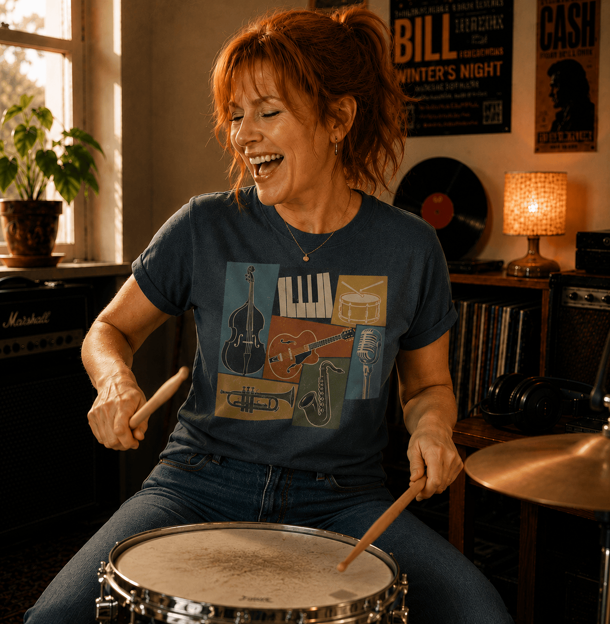 Classic Jazz Montage T-Shirt