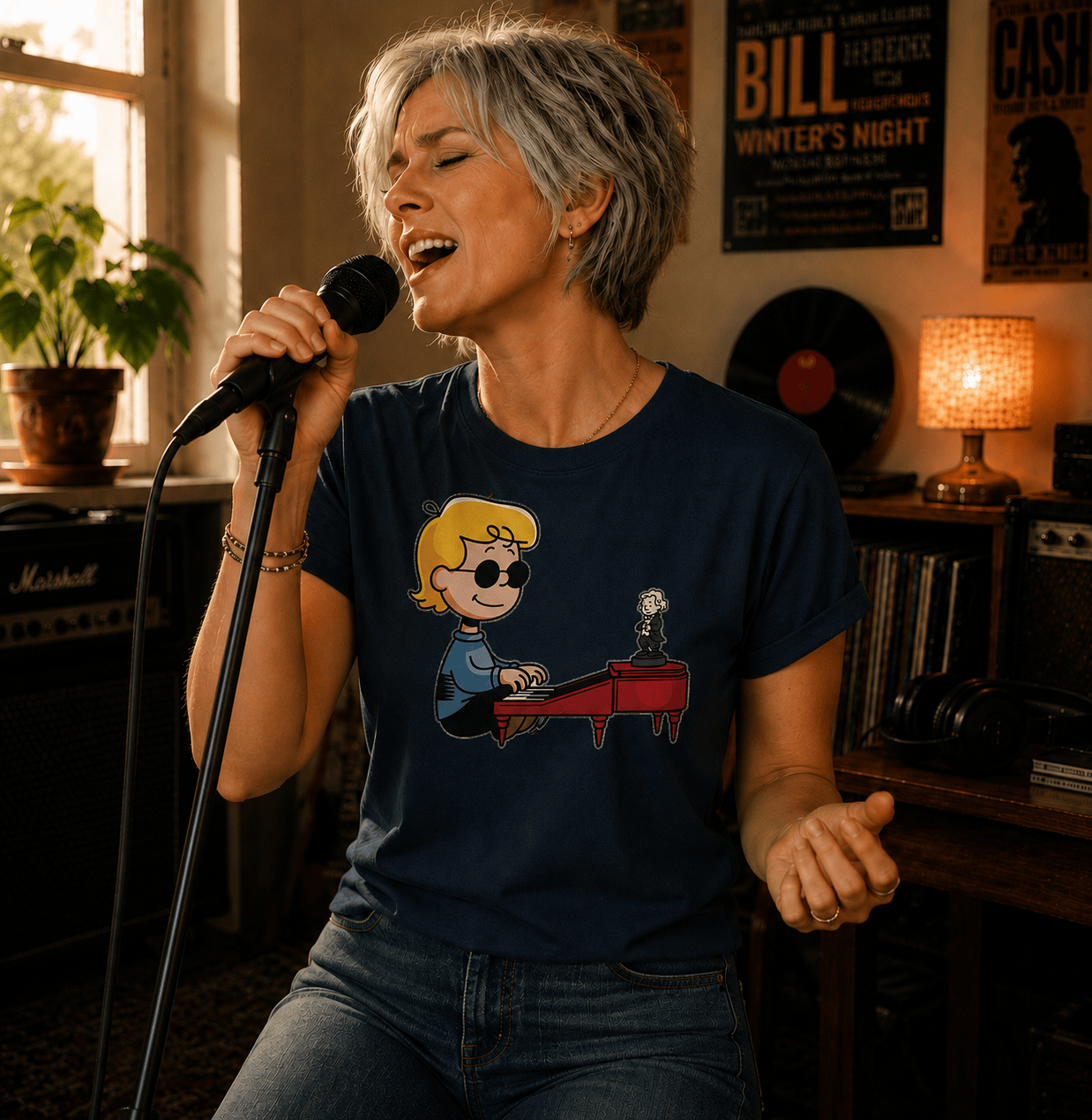 No Music No Life Pianist T-Shirt