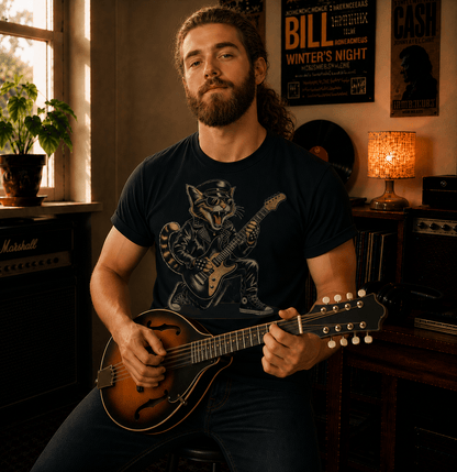 Metal Cat Guitarist T-Shirt