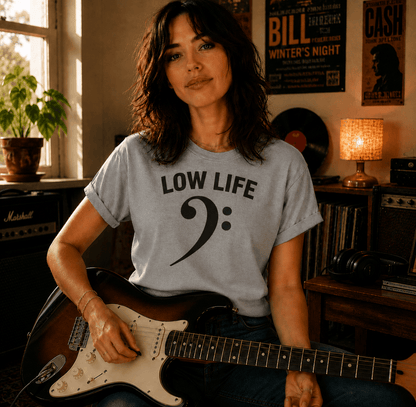 Low Life Bass Clef T-Shirt