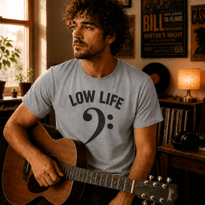 Low Life Bass Clef T-Shirt