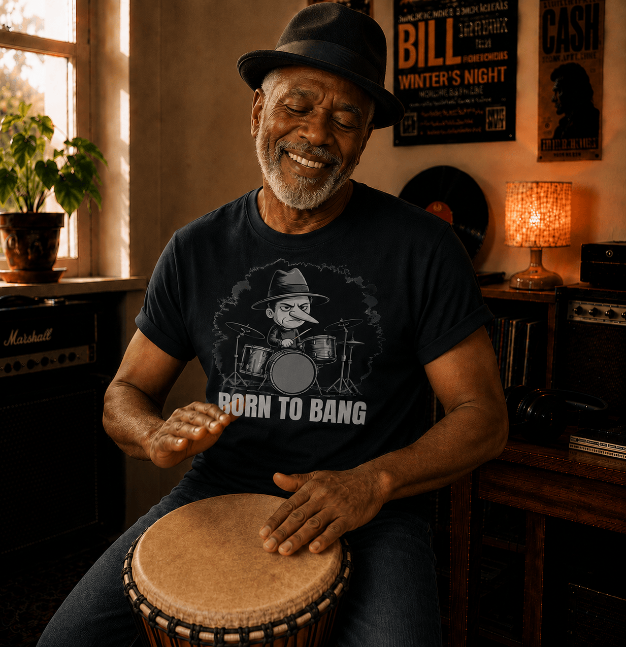 Born To Bang Drummer T-Shirt