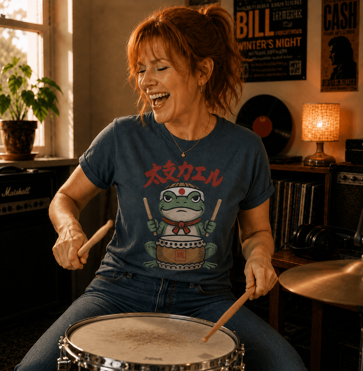 Taiko Frog Drummer T-Shirt