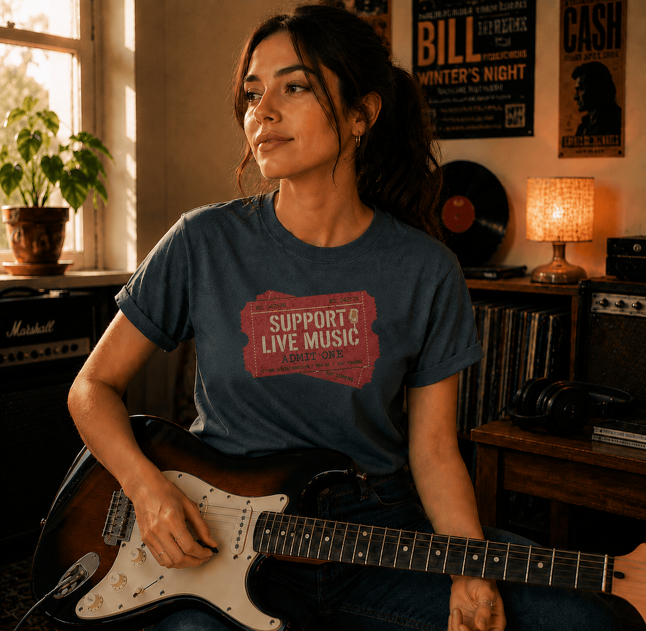 Live Music Ticket T-Shirt