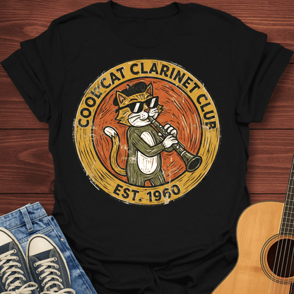 Cat Clarinet Club T-Shirt