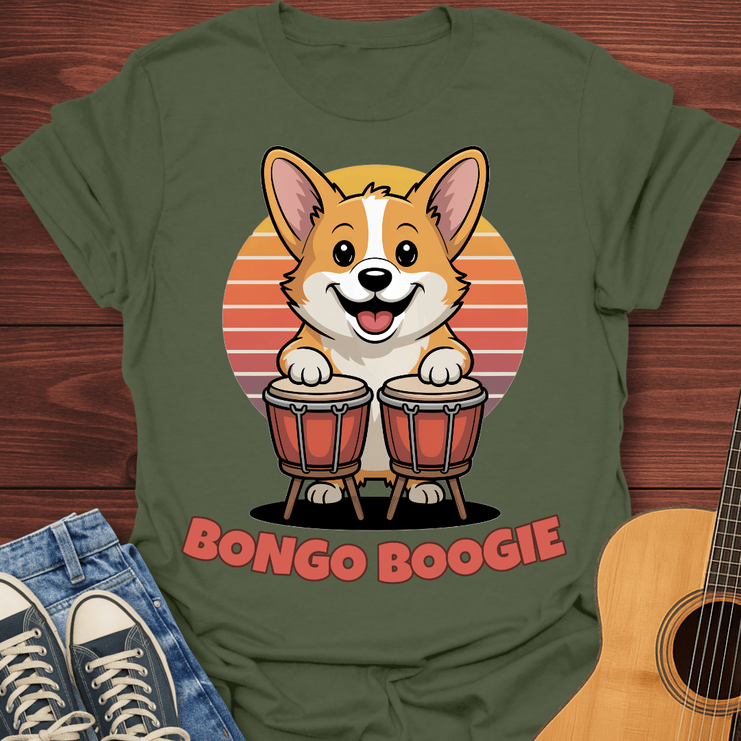 Bongo Boogie Corgi T-Shirt
