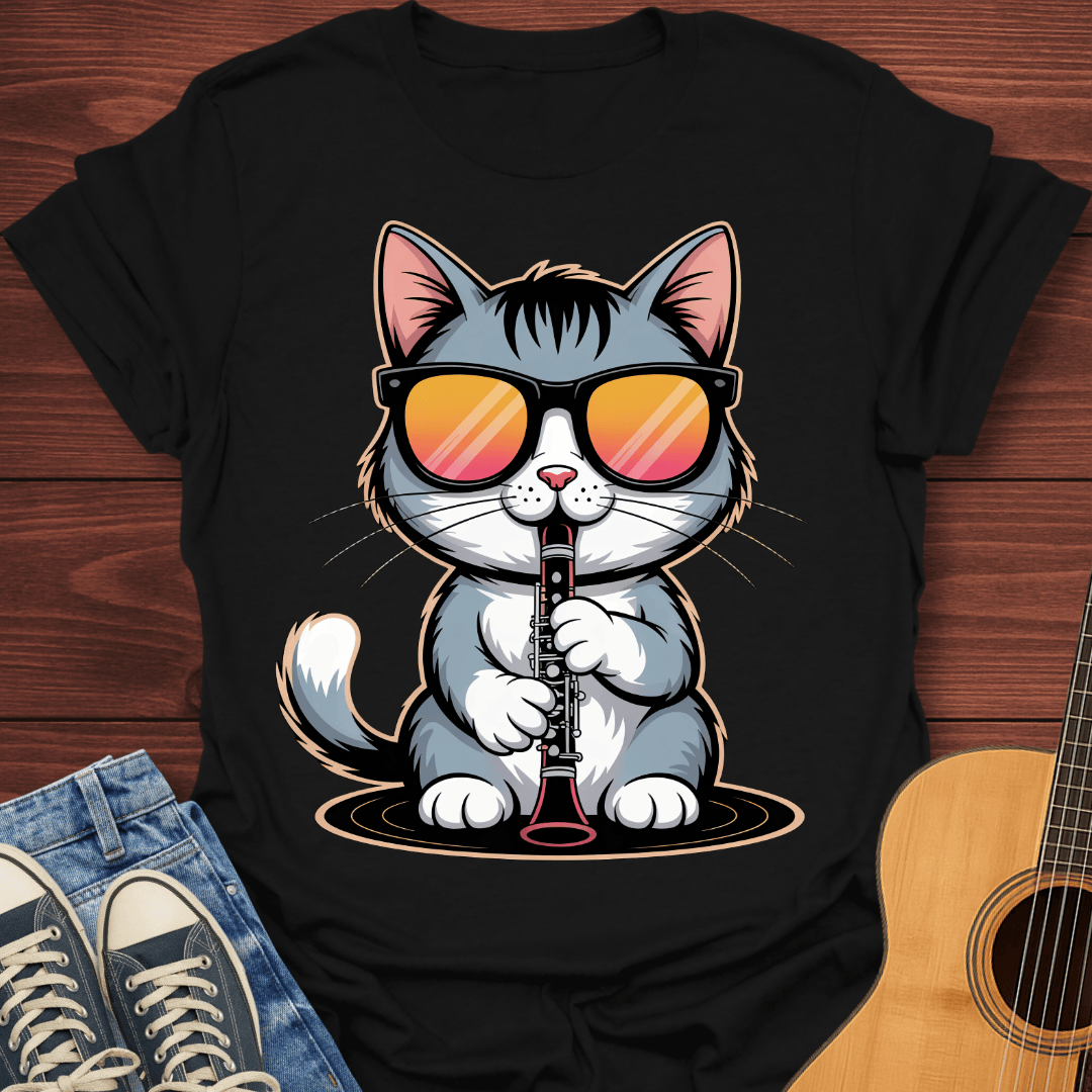 Kool Flute Cat T-Shirt