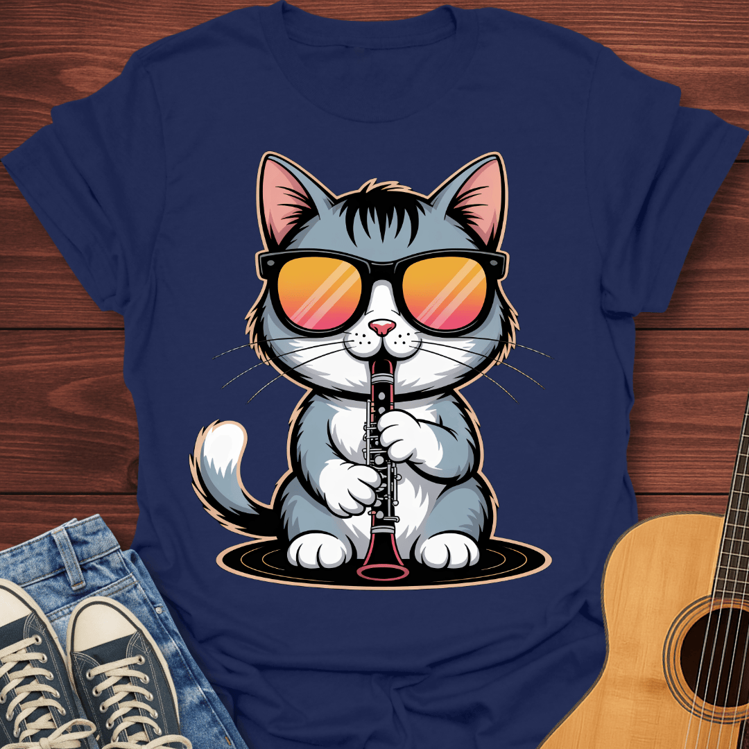 Kool Flute Cat T-Shirt
