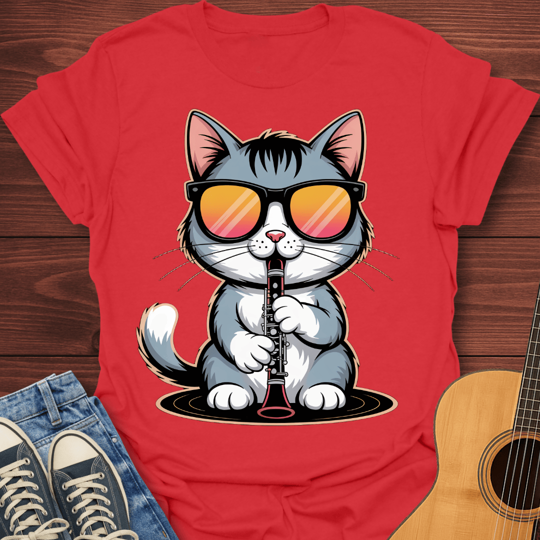 Kool Flute Cat T-Shirt