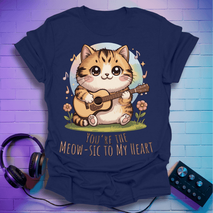 Rock ’n’ Purr Guitar Cat T-Shirt