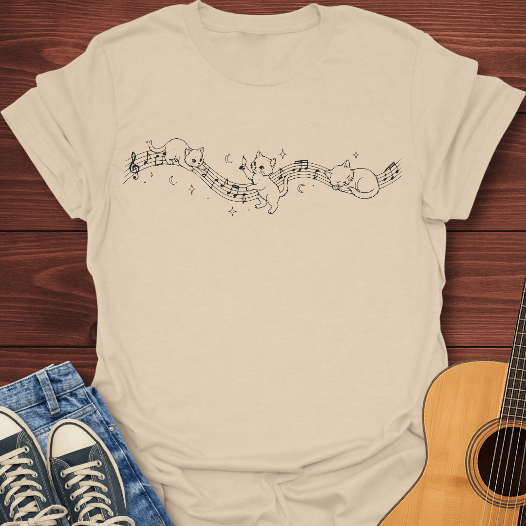 Moonlight Melody Cats T-Shirt