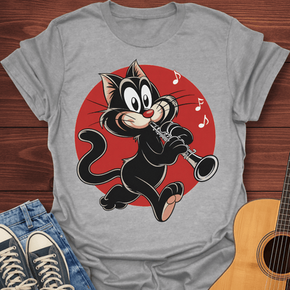 Clarinet Cat T-Shirt