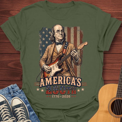 Ben Franklin Freedom Riff T-shirt