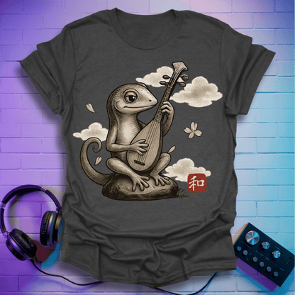 The Zen Lizard Pipa Player T-Shirt