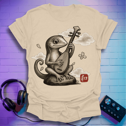 The Zen Lizard Pipa Player T-Shirt