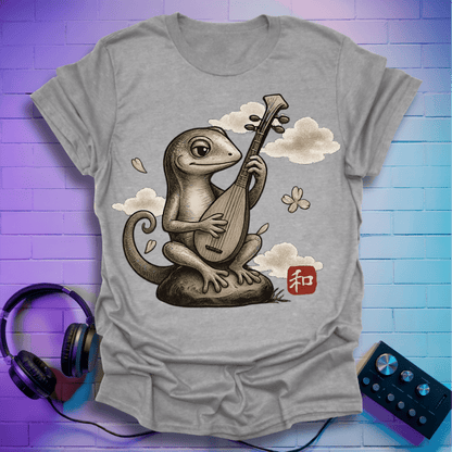 The Zen Lizard Pipa Player T-Shirt