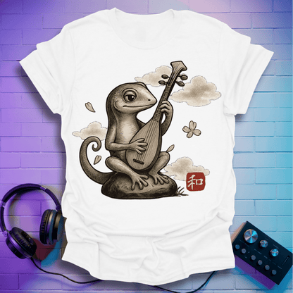 The Zen Lizard Pipa Player T-Shirt