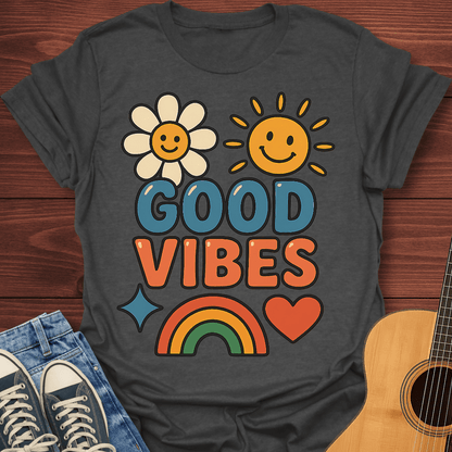 Good Vibes Retro 70s T-Shirt