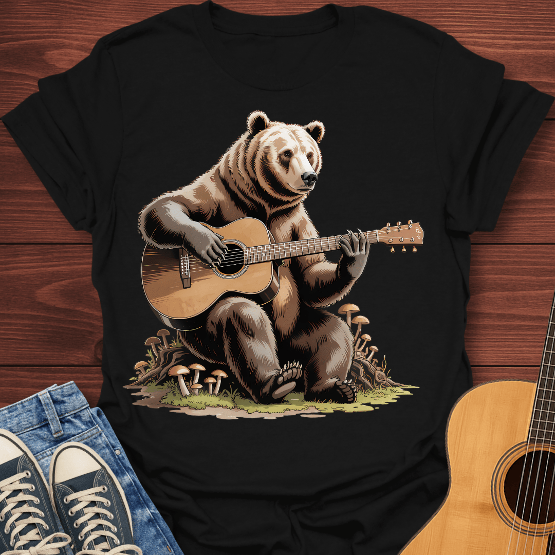 Grizzly Guitar Bear T-Shirt