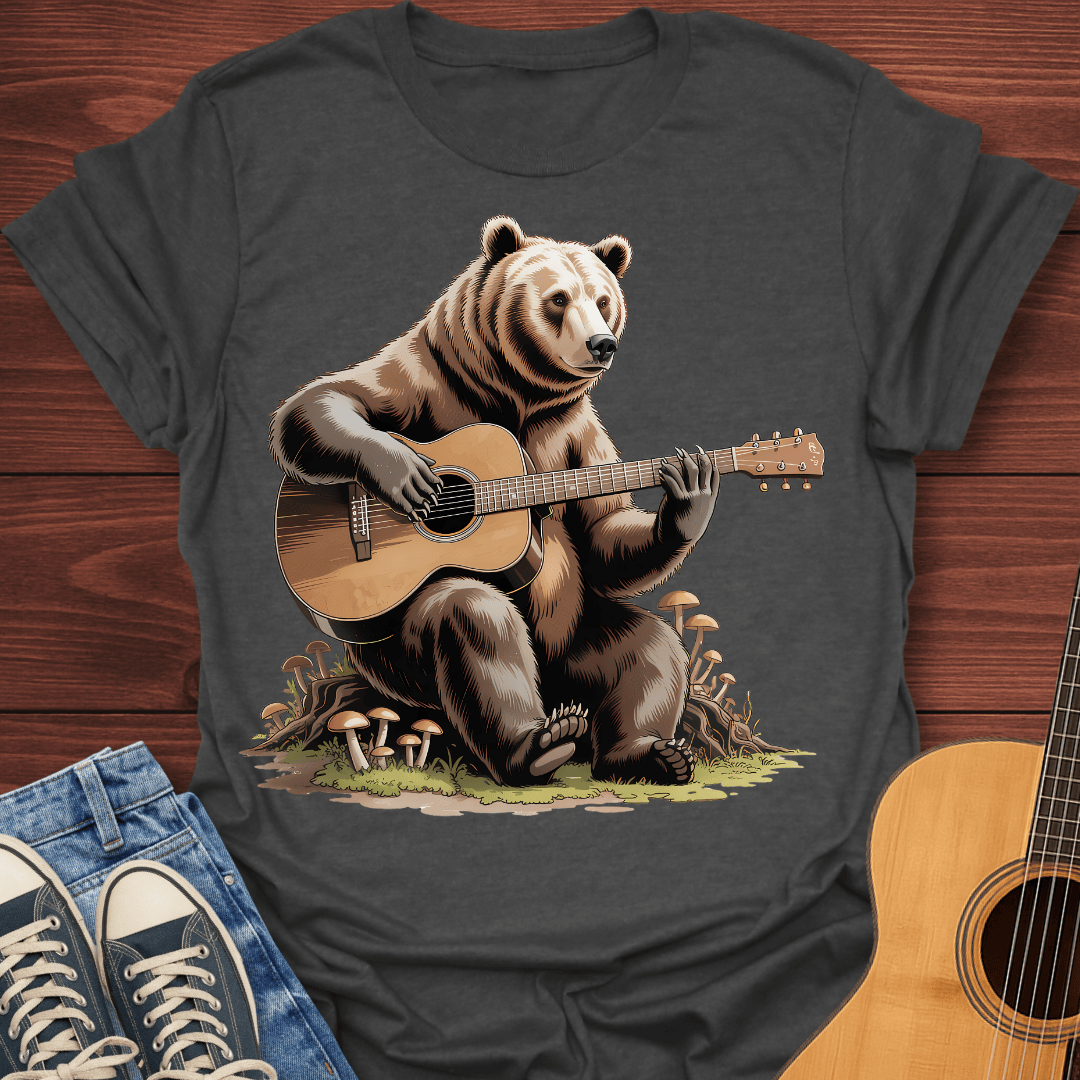 Grizzly Guitar Bear T-Shirt