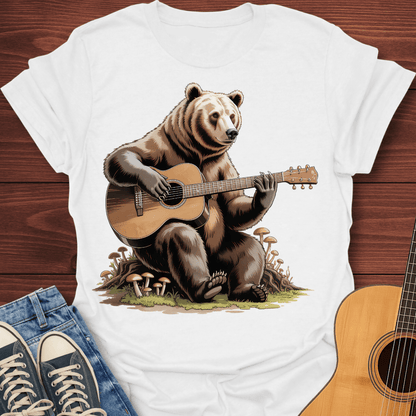 Grizzly Guitar Bear T-Shirt