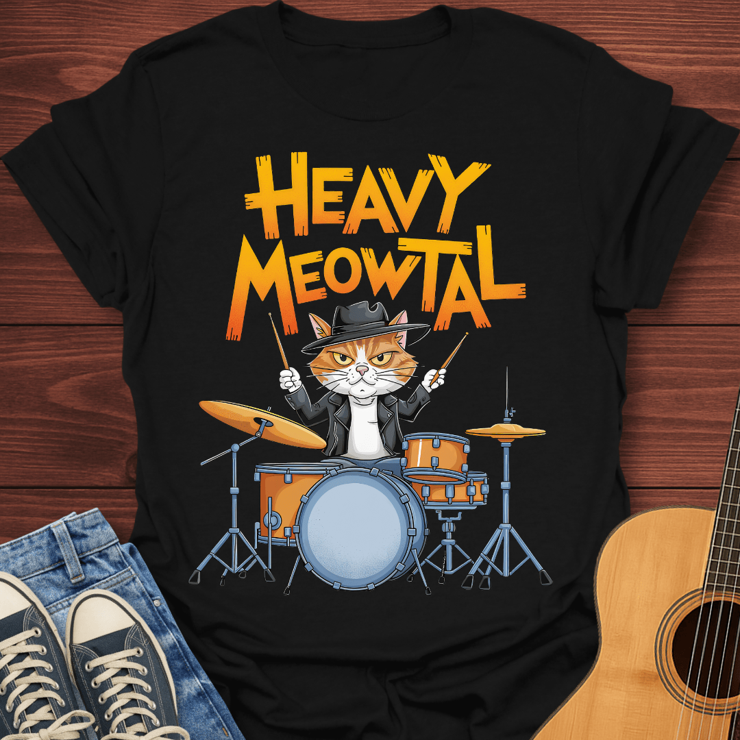 Heavy Meowtal T-Shirt