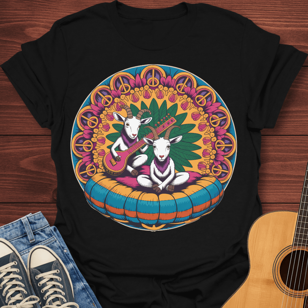 Hippie Sitar Goats T-Shirt