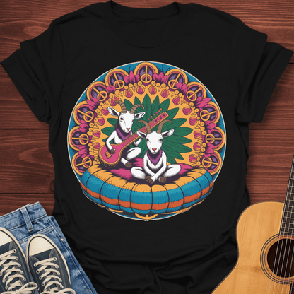 Hippie Sitar Goats T-Shirt