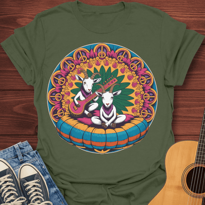 Hippie Sitar Goats T-Shirt