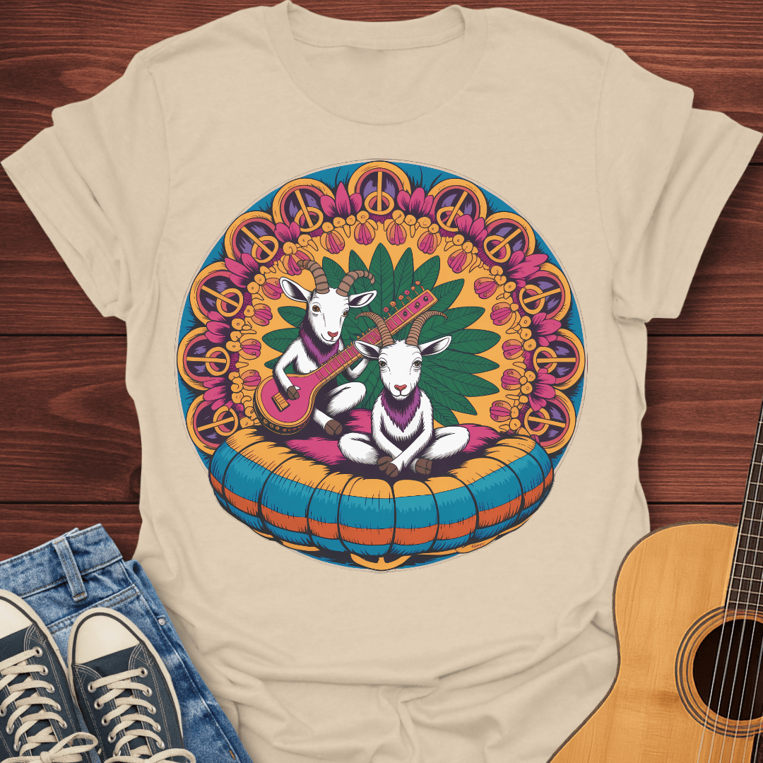 Hippie Sitar Goats T-Shirt