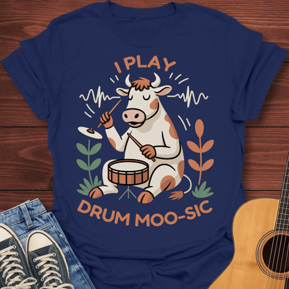 I Play Drum Moo-sic T-Shirt
