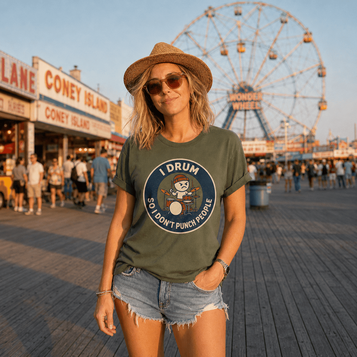I Drum So I Don't Punch T-Shirt