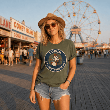 I Drum So I Don't Punch T-Shirt