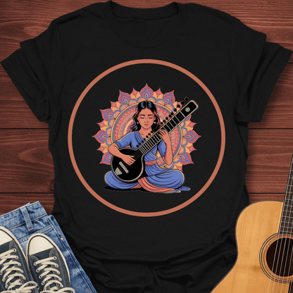Indian Sitar Woman T-Shirt