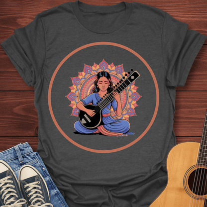 Indian Sitar Woman T-Shirt