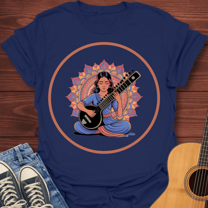 Indian Sitar Woman T-Shirt