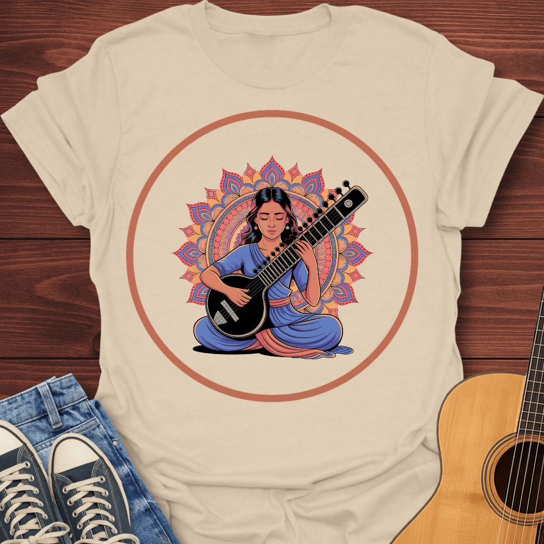Indian Sitar Woman T-Shirt
