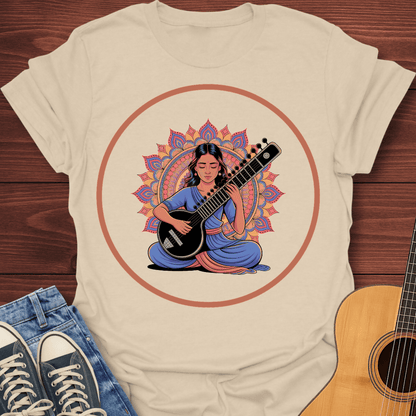 Indian Sitar Woman T-Shirt