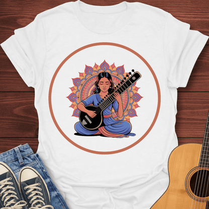 Indian Sitar Woman T-Shirt