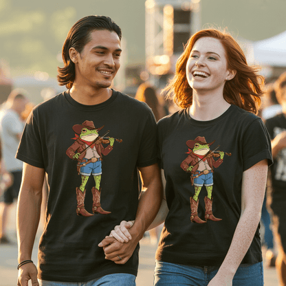 Cowboy Violin Frog T-Shirt