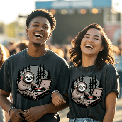 Vinyl Vibes Sloth T-Shirt