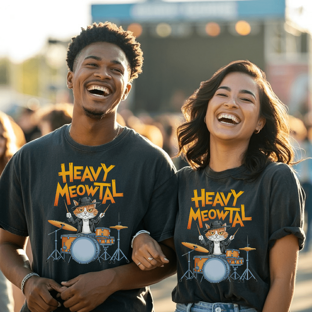 Heavy Meowtal T-Shirt