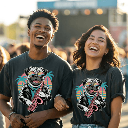 Kool Pug Sax T-Shirt