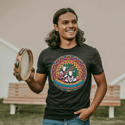 Hippie Sitar Goats T-Shirt