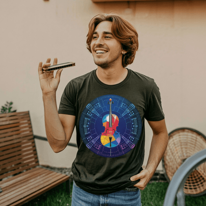 Violin Stain Glass T-Shirt