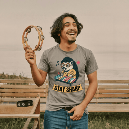 Porcupine Xylophone Beatnik T-Shirt