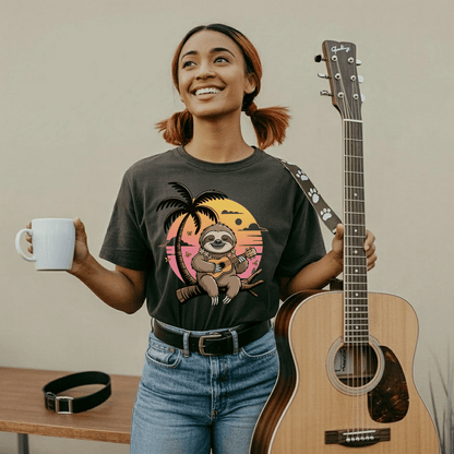 Ukulele Aloha Sloth T-Shirt