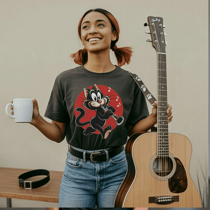 Clarinetist Cat T-Shirt