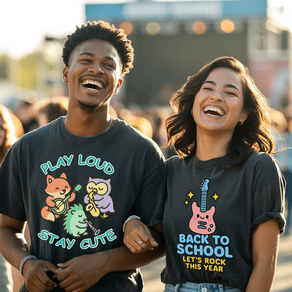 Play Loud Stay Cute Kawaii Music T-Shirt